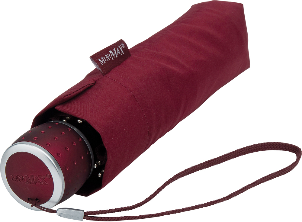 MINIMAX - Opvouwbaar - Handopening - Windproof - 100 cm - Bordeaux rood