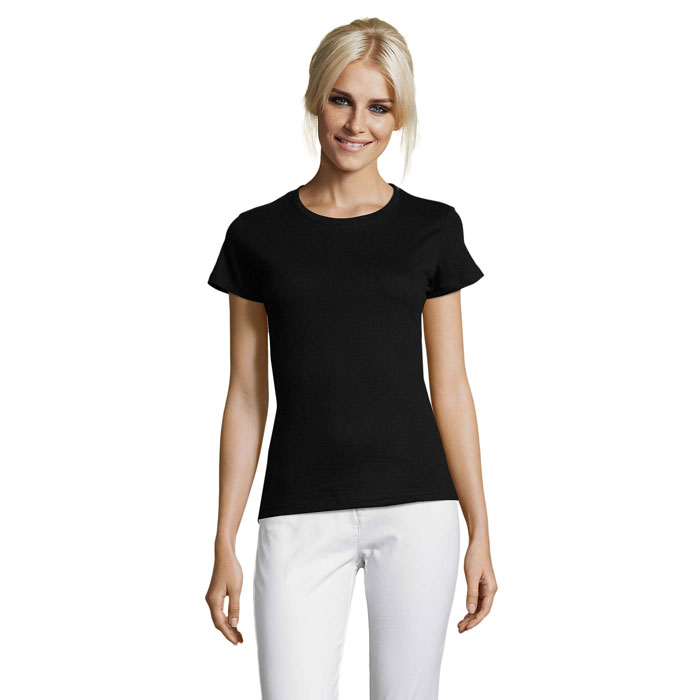 REGENT WOMEN - REGENT dames t-shirt 150g - Diep Zwart
