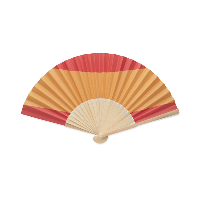FUNFAN - Handwaaier met vlagontwerp - Rood