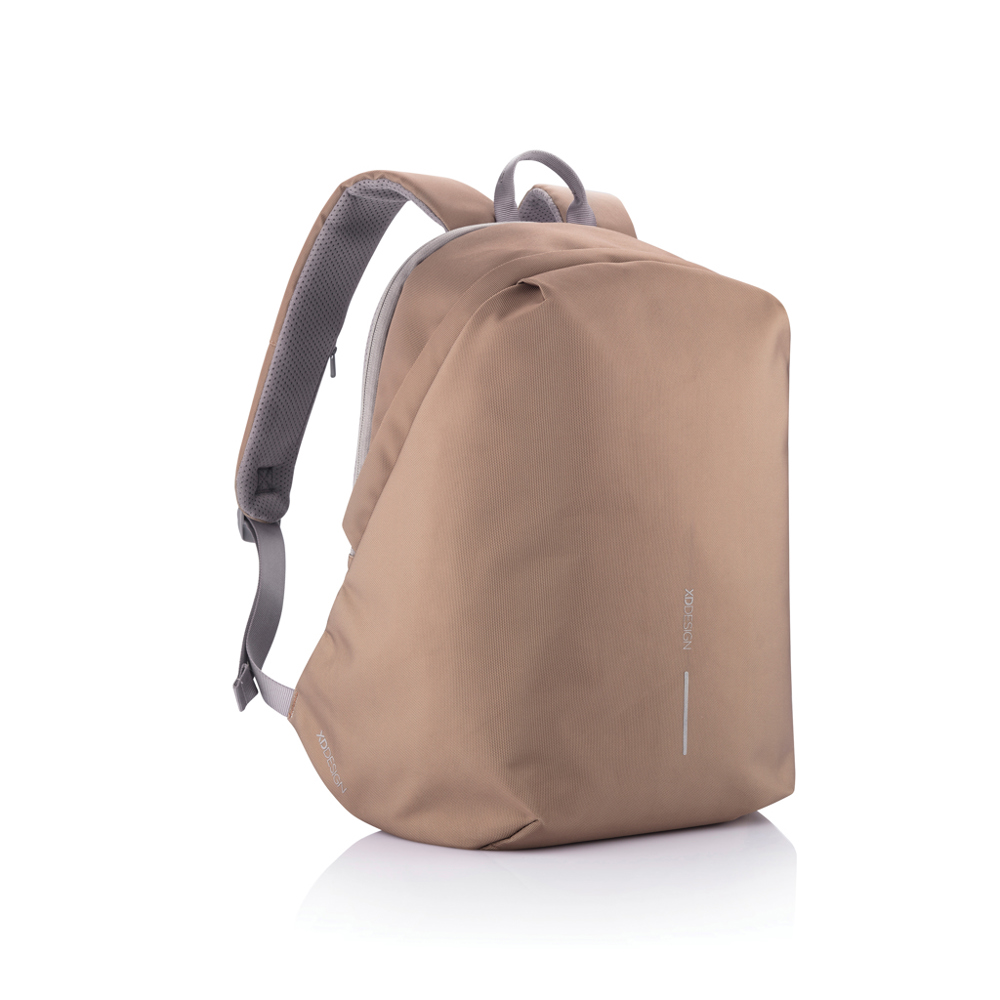 Bobby Soft, anti-diefstal rugzak - khaki, grijs (± PMS 140/ ± PMS Cool Grey 9)