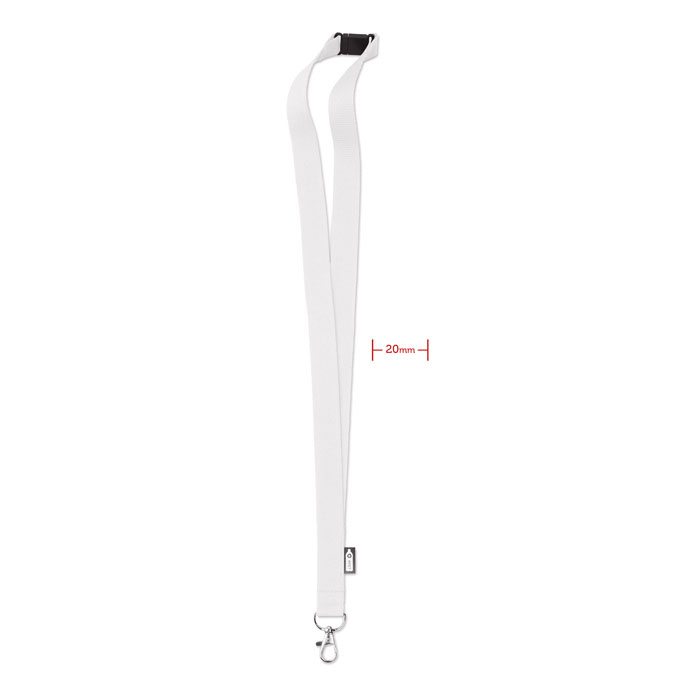 LANY RPET - RPET Lanyard - Wit