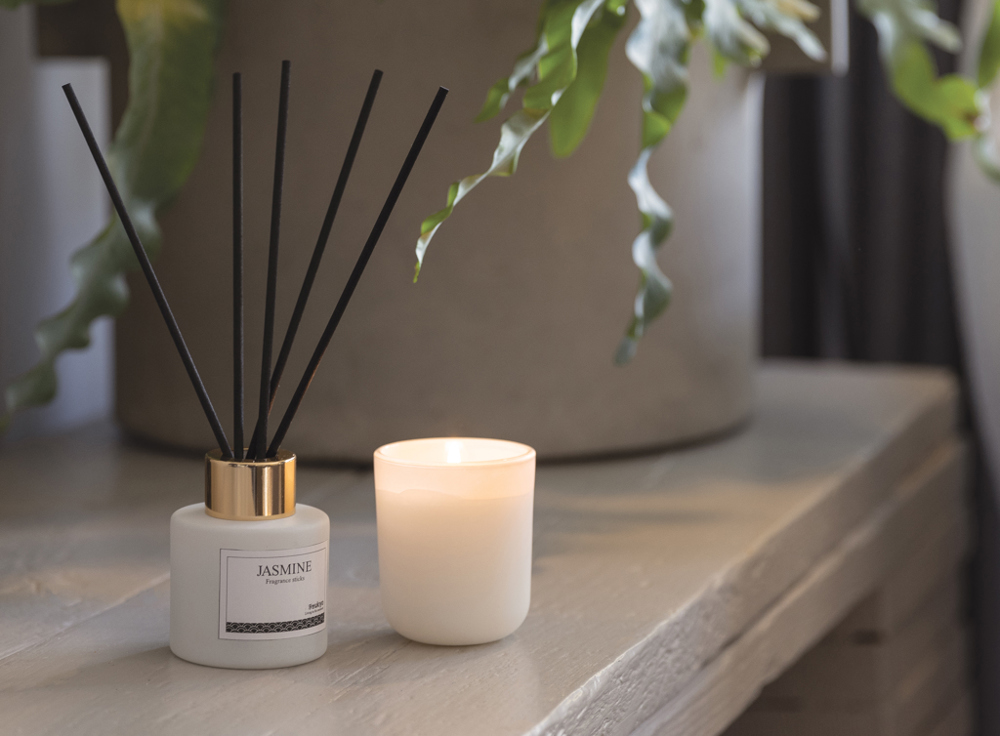 Ukiyo kaars en geursticks geschenkset