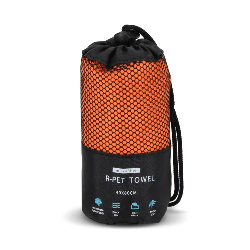 R-PET sneldrogende sport handdoek 40x80cm met etui (200g/m²) sublimatie 