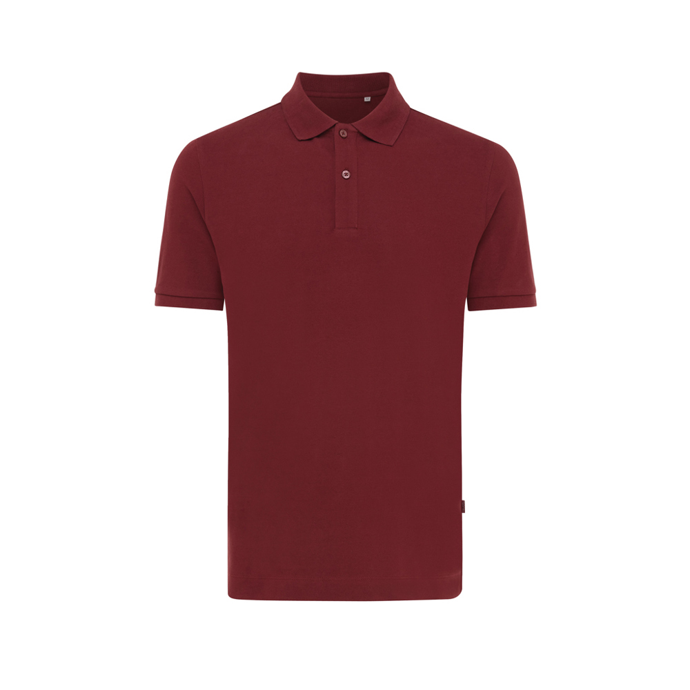 IQONIQ Yosemite gerecycled katoen pique polo - bordeauxrood (± PMS 19-1724TCX)