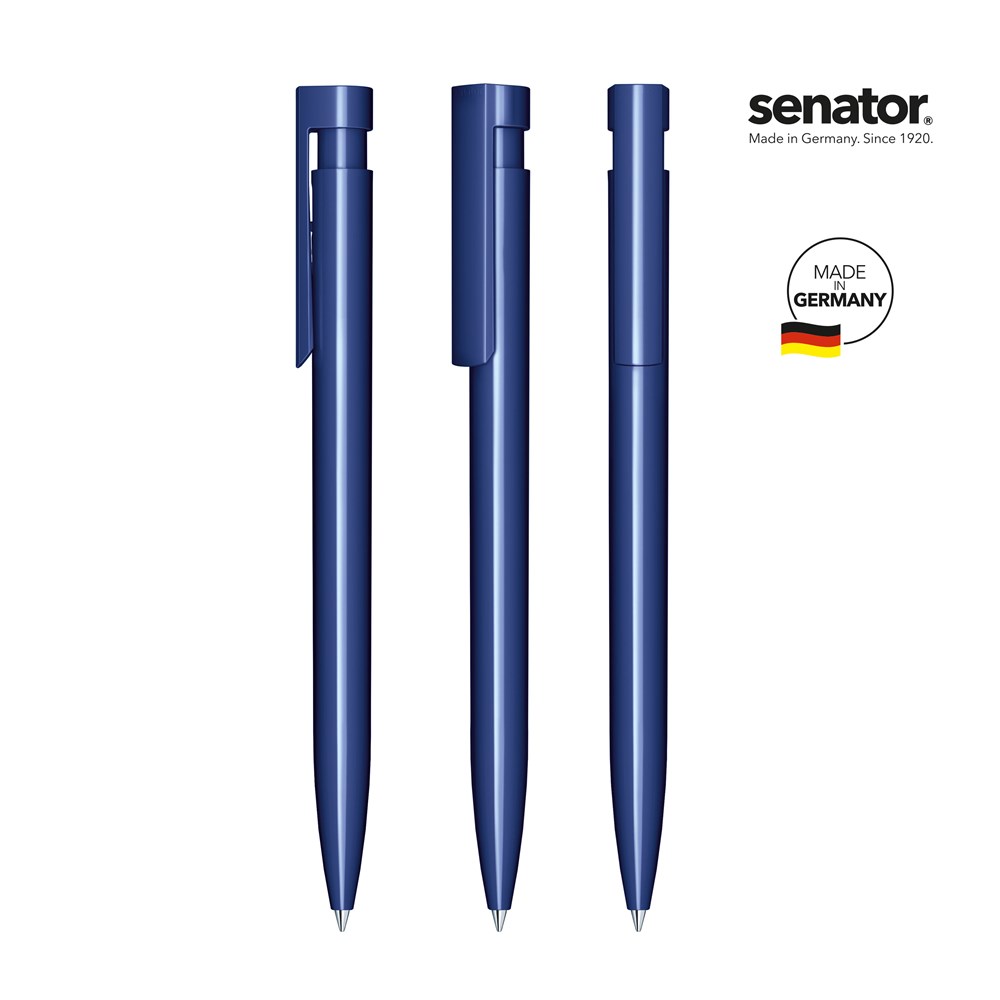 senator® Liberty Polished retractable pen - blauw 2757