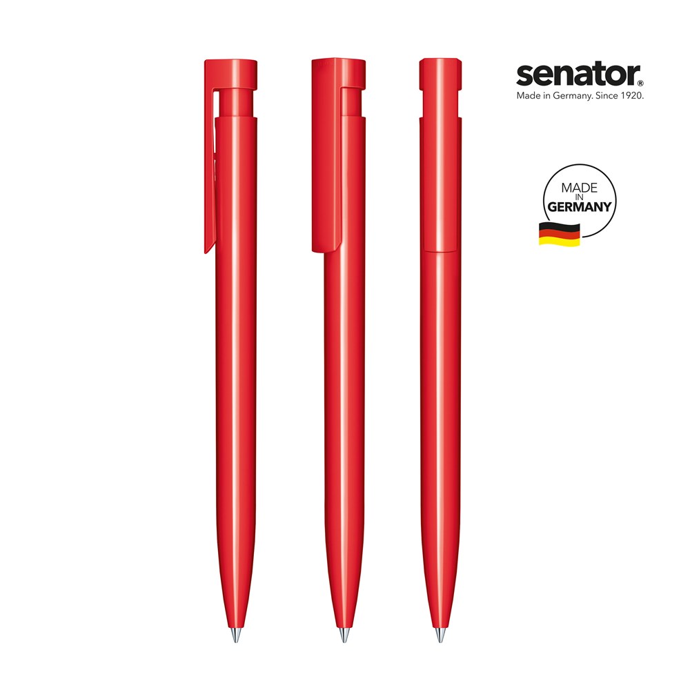 senator® Liberty Polished retractable pen - rood 186