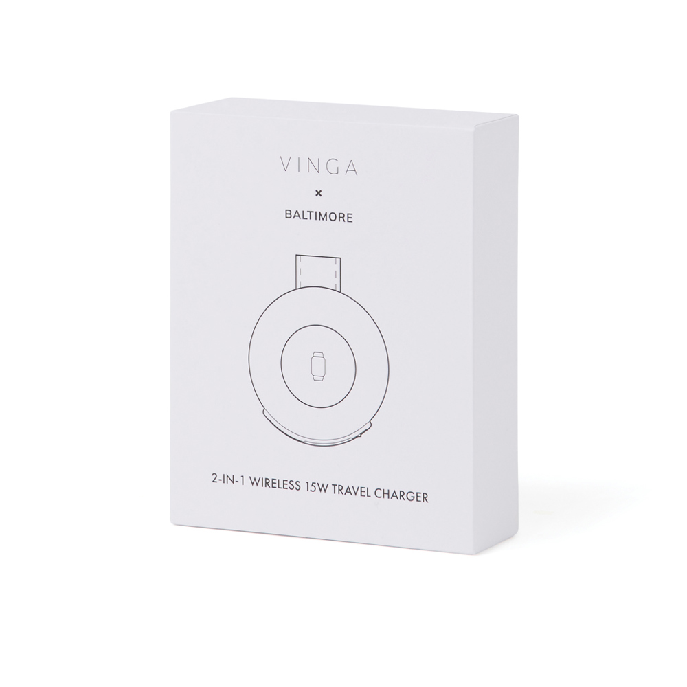 VINGA Baltimore RCS 2-in-1 draadloze 15W lader