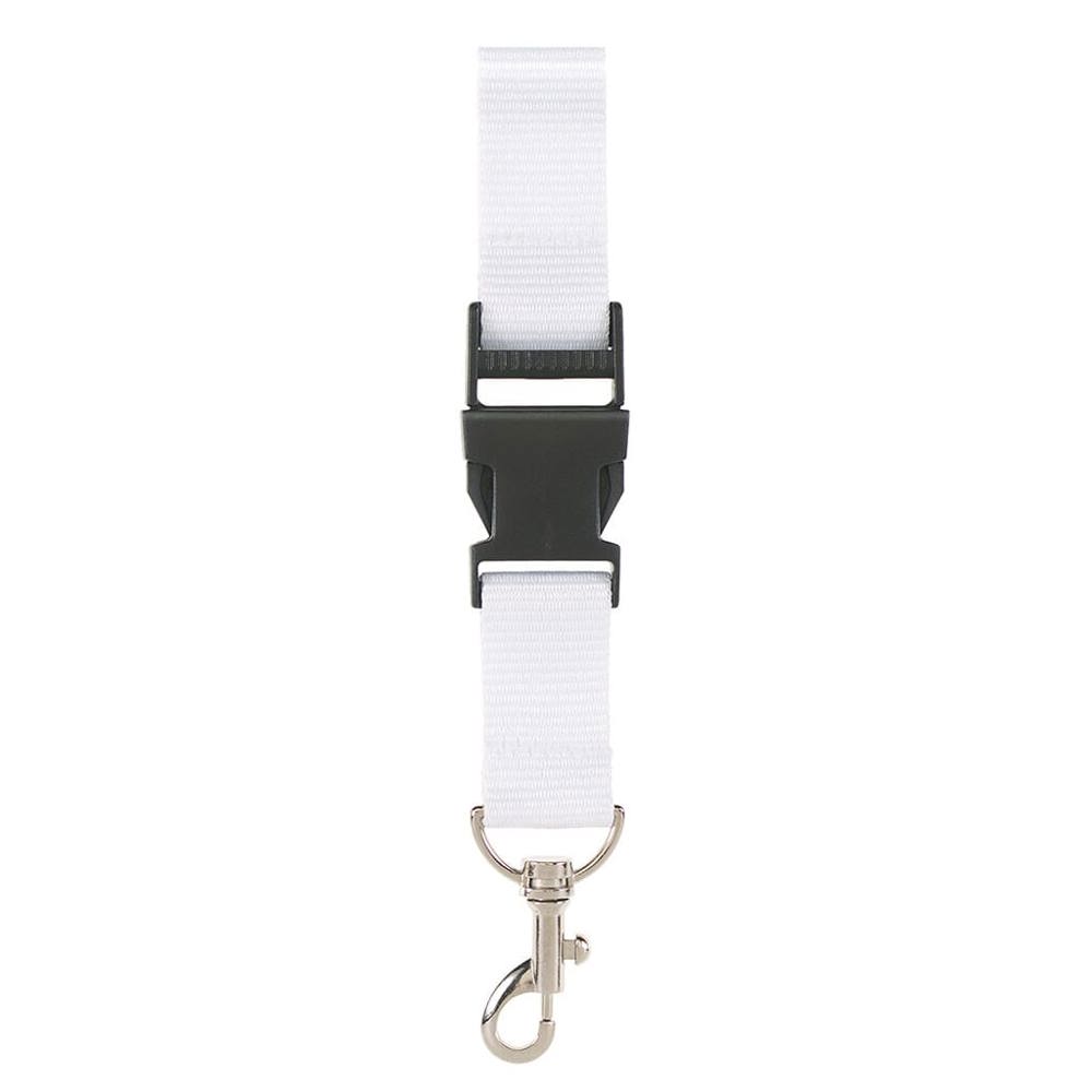 Neklint 2,5 cm met safetybreak - Wit (WHITE) / Wit