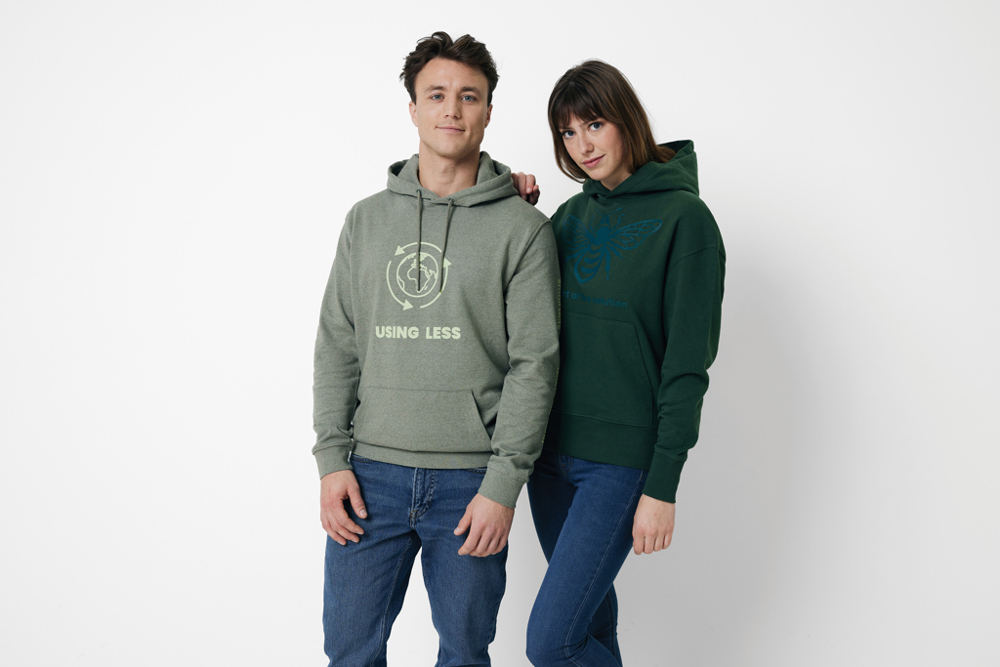 IQONIQ Yoho gerecycled katoen relaxed hoodie