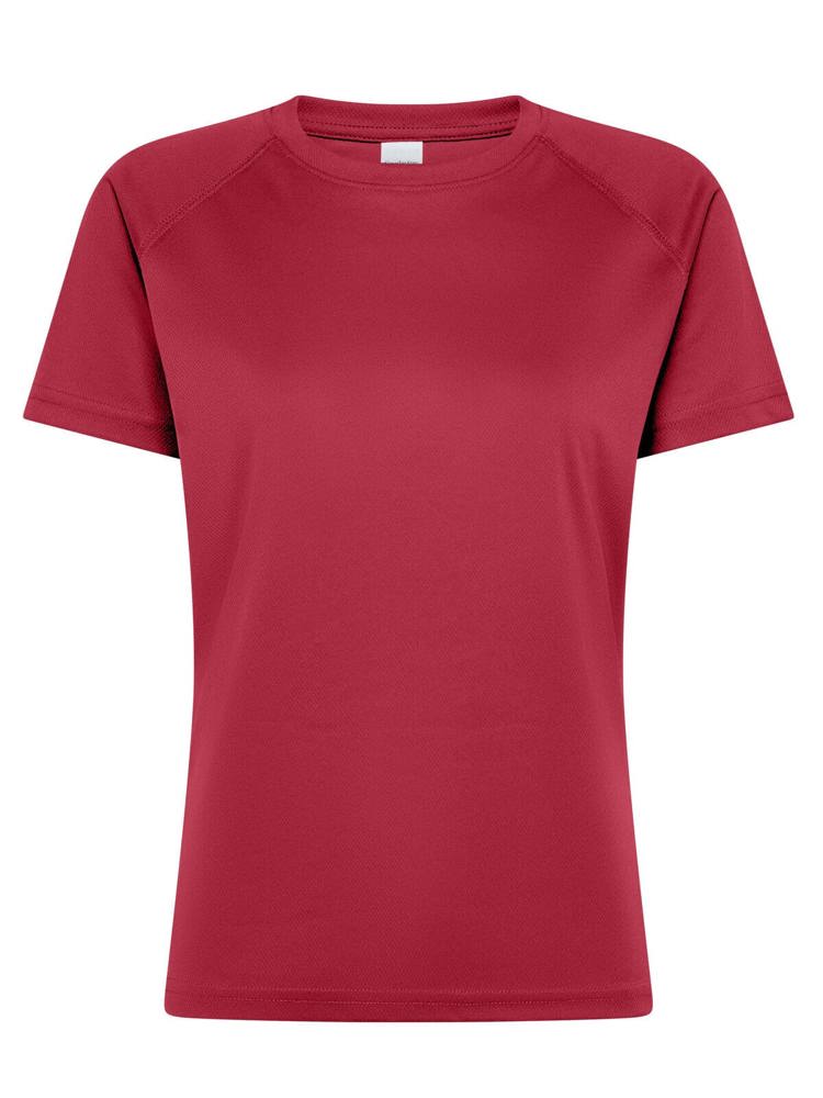 SP Run dames sportshirt, 140 g/m² - Cardinal