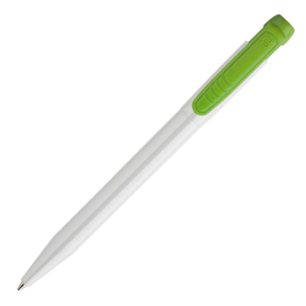Balpen Pier hardcolour - Wit / Lichtgroen