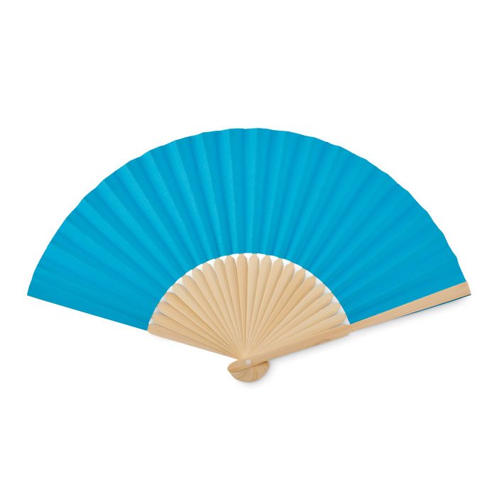 FANNY PAPER - Waaier bamboe - Turquoise