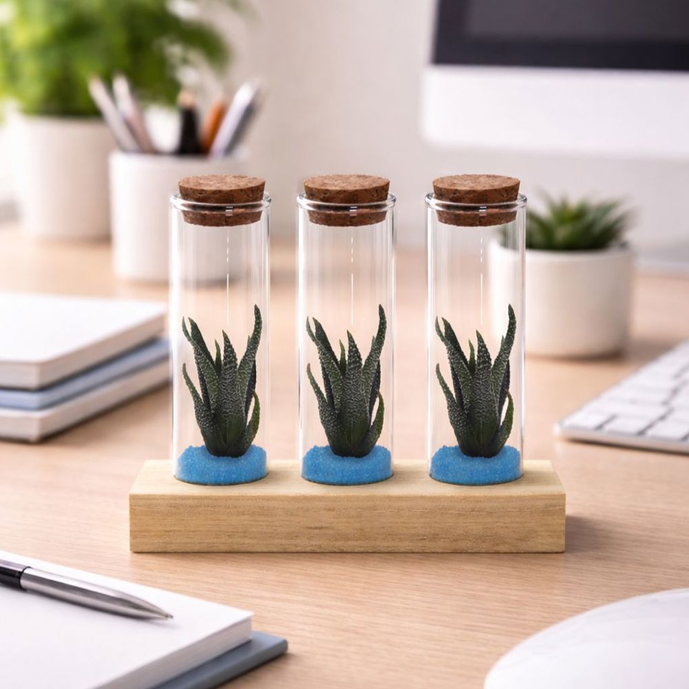 Tiny Treasurez® - Trio tube & wood, Rood