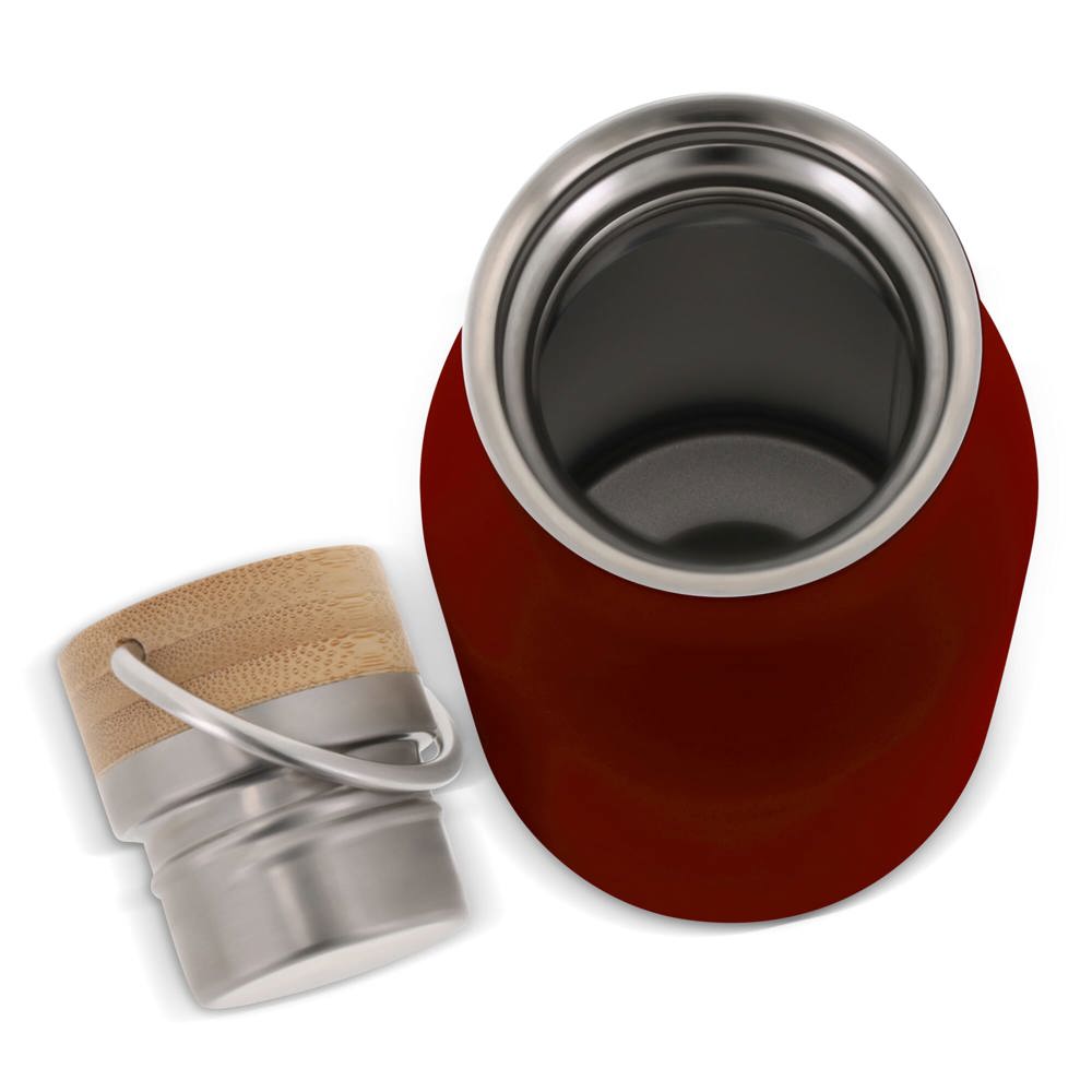 Thermo fles met bamboe deksel 500ml
