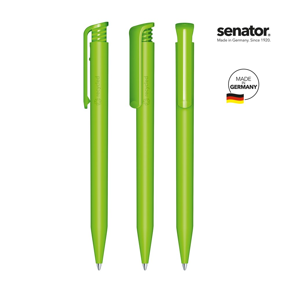 senator® Super Hit Matt Recycled retractable pen - groen 376
