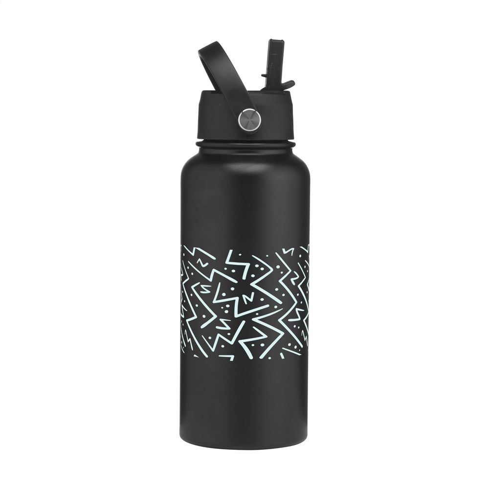Eddy RCS Recycled Steel Bottle 900 ml thermosfles - Zwart