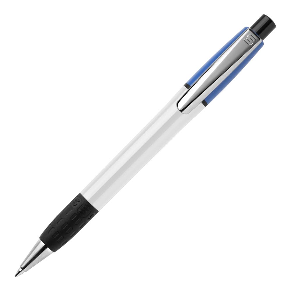 Balpen Semyr Grip Colour hardcolour - Wit / Lichtblauw
