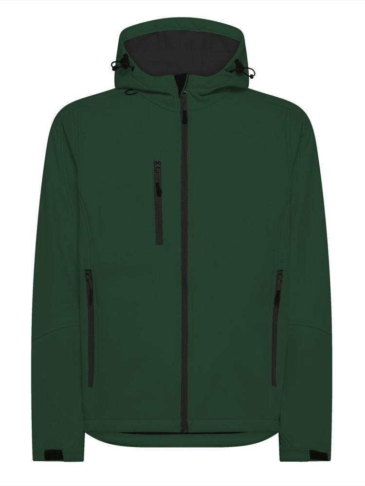 BS Storm softshell jas, 340 gr/m² - Flessengroen (PMS 2411C)