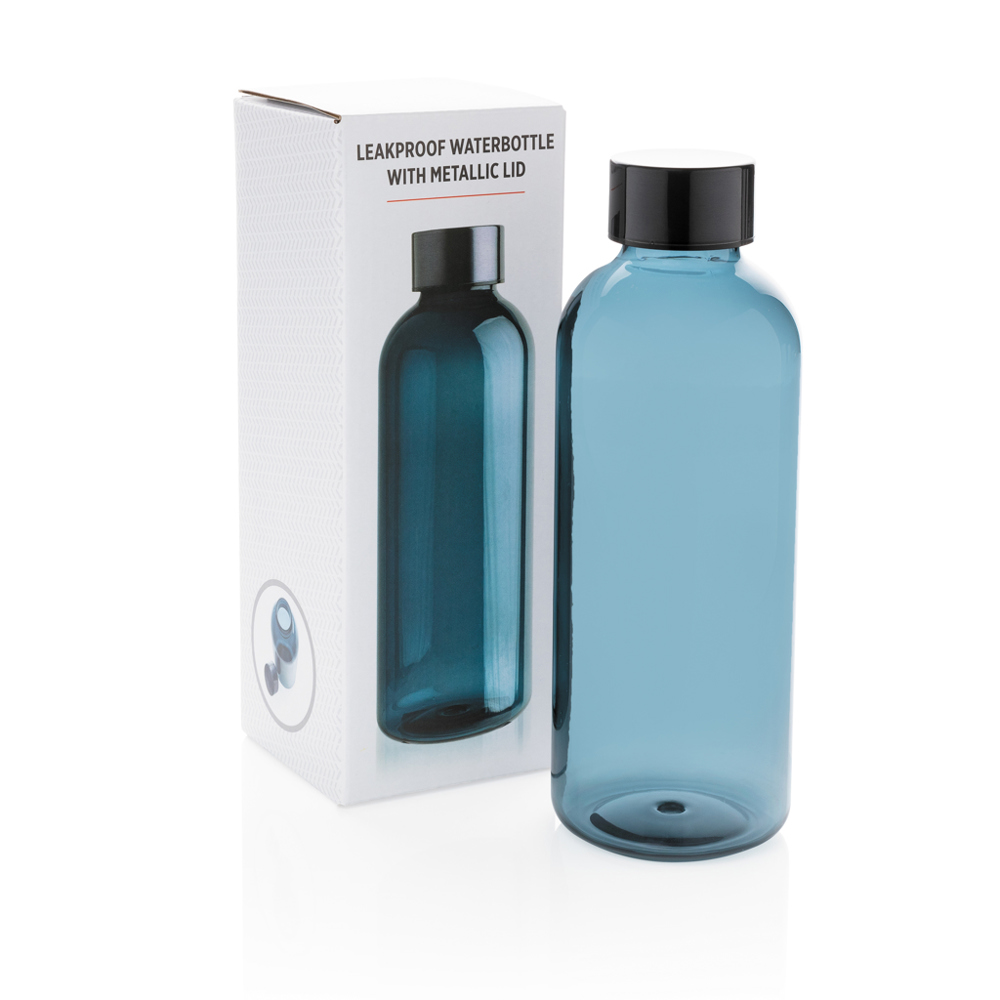 Lekvrije waterfles met metallic dop
