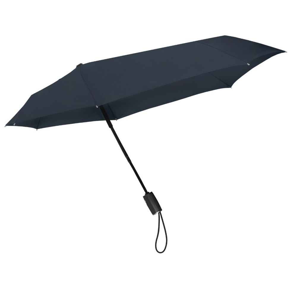STORMaxi - Arodynamische opvouwbare stormparaplu - Automatisch openen en sluiten - Windproof - 90 cm - Marine blauw