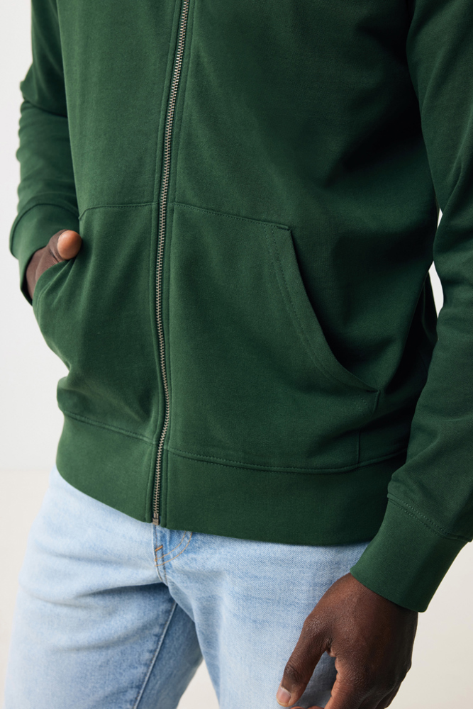 IQONIQ Abisko gerecycled katoen hoodie met rits