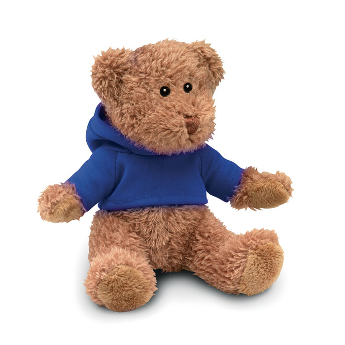 JOHNNY - Teddybeer met sweatshirt - Blauw