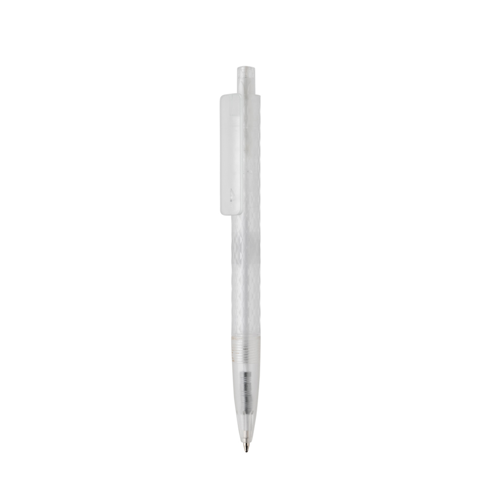 X3 GRS gerecycled PC plastic pen frosted - wit (± PMS White)