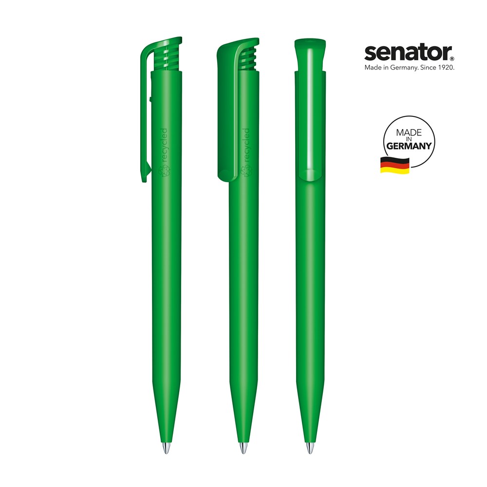senator® Super Hit Matt Recycled retractable pen - groen 347