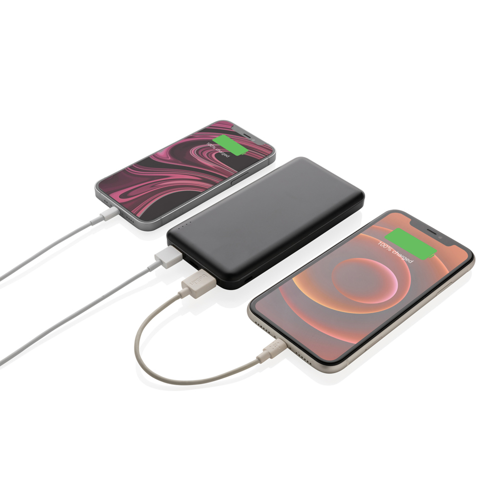 High density 10.000 mAh zakformaat powerbank