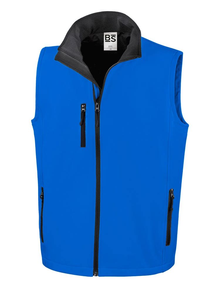 BS Traveller softshell bodywarmer, 275 gr/m² - Kobaltblauw (PMS 2145C)