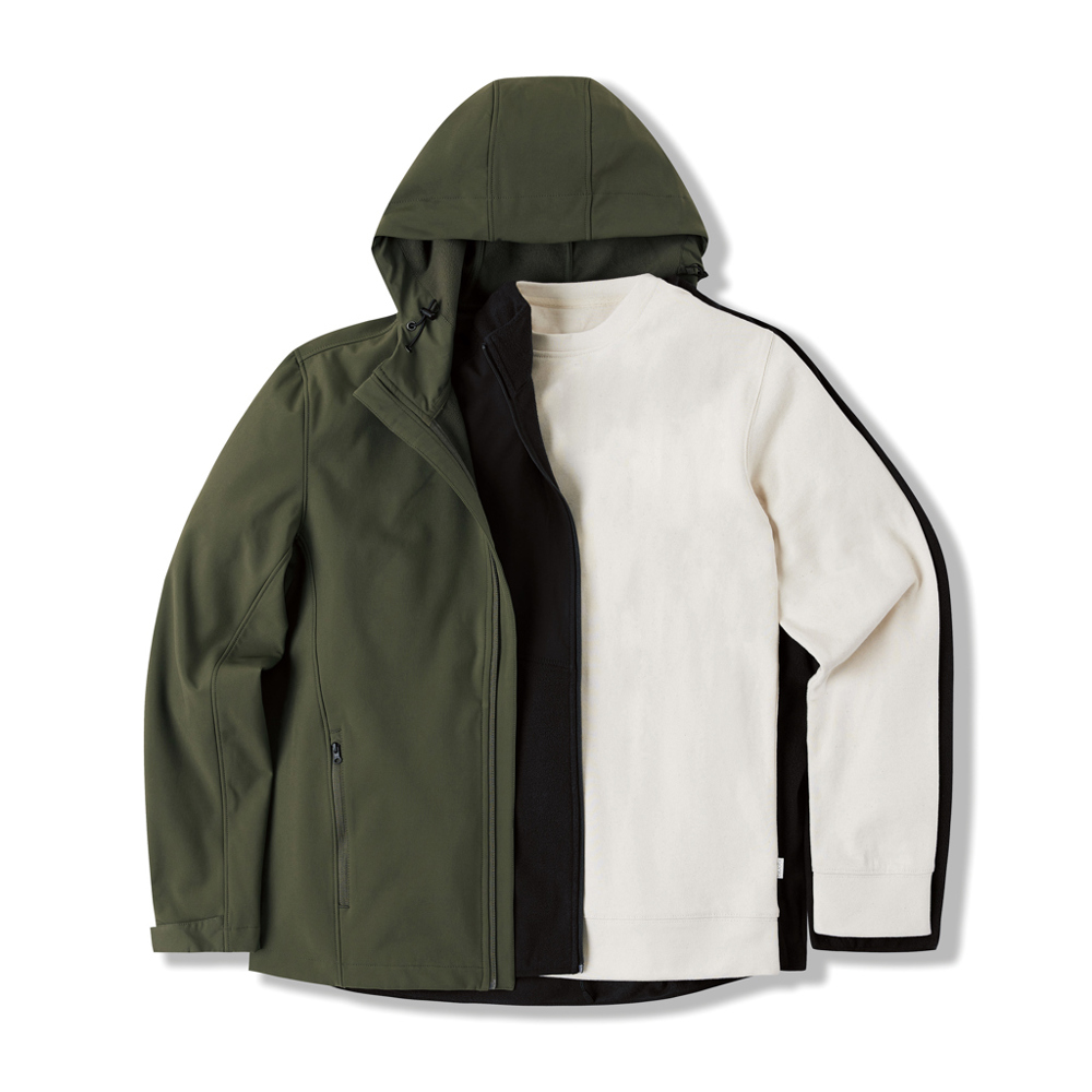 IQONIQ Diran gerecycled polyester pile-fleece jas