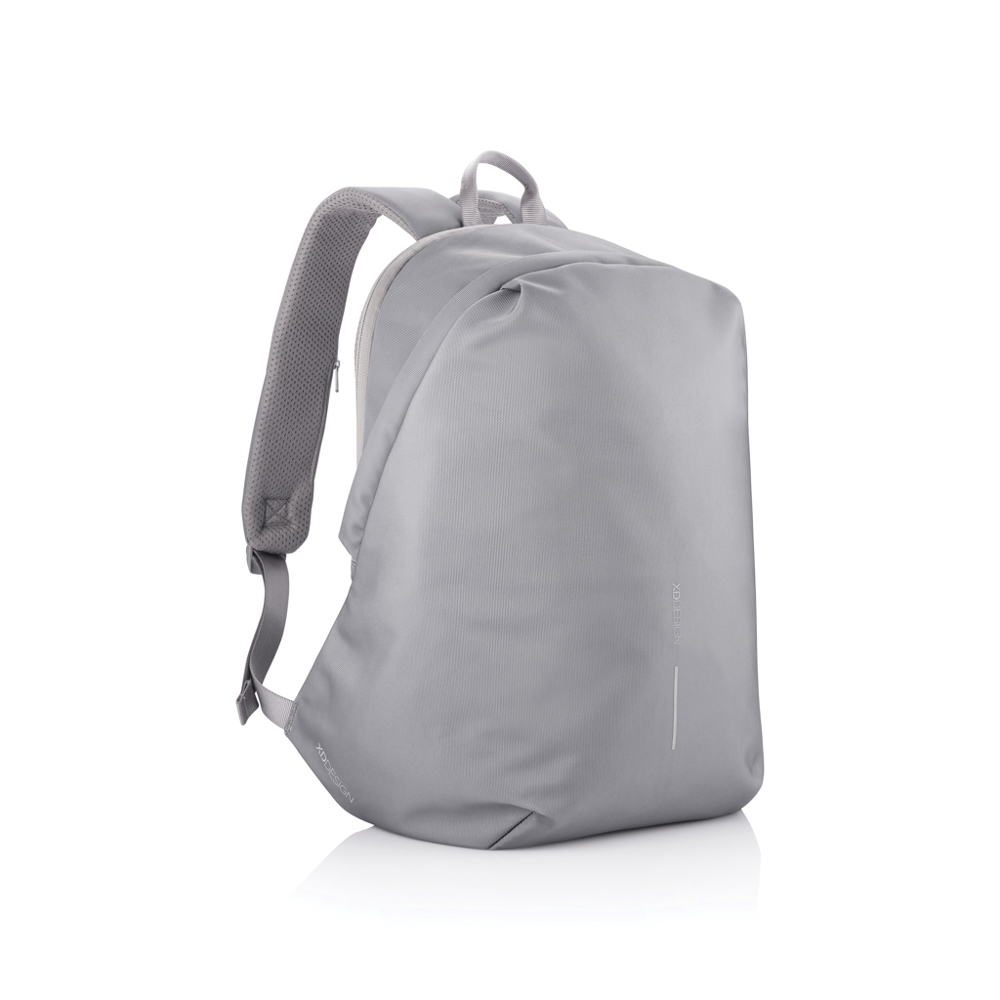 Bobby Soft, anti-diefstal rugzak - grijs, blauw (± PMS Cool Grey 9/ ± PMS 2215)