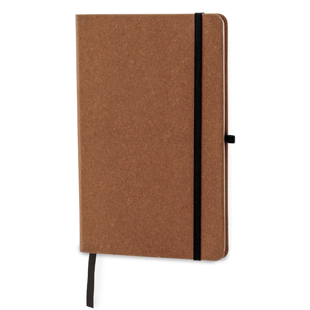 Hardcover notebook recycled leer A5 - Licht Bruin